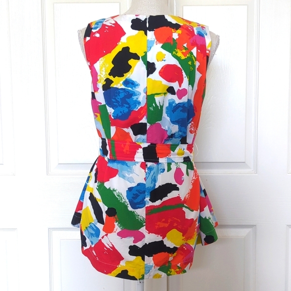 Kate Spade Saturday Trapeze Colorful Top - Picture 5 of 7